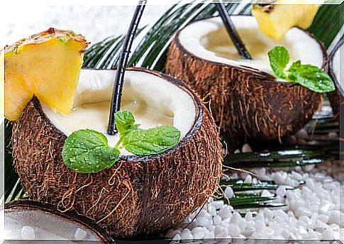 Coconut-and-pineapple-juice