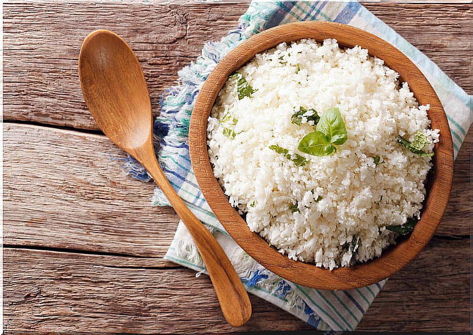 Rice source of carbohydrates.