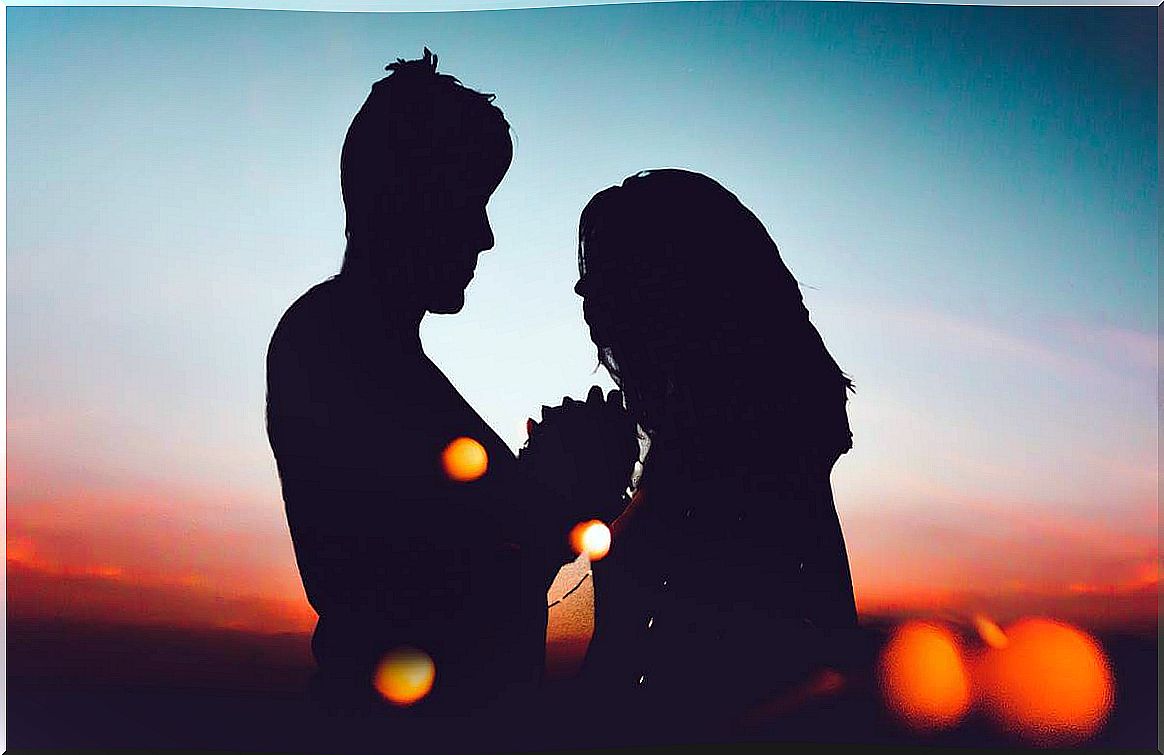 Couple making use of emotional communication.