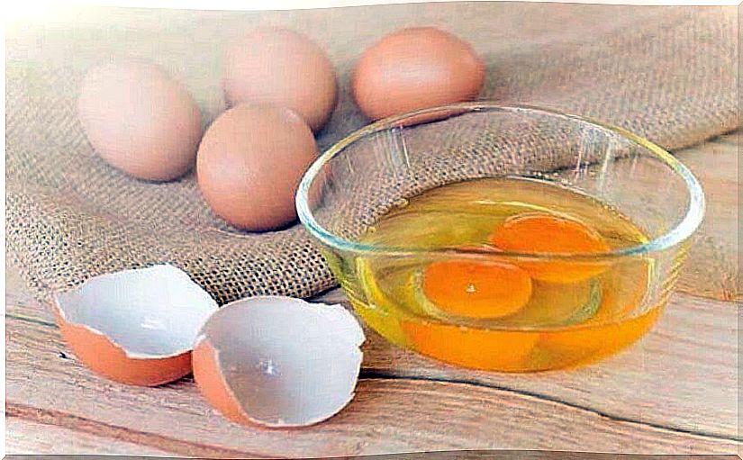 Moisturize your hands with egg and oil