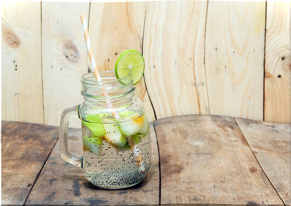 Chia lemonade.